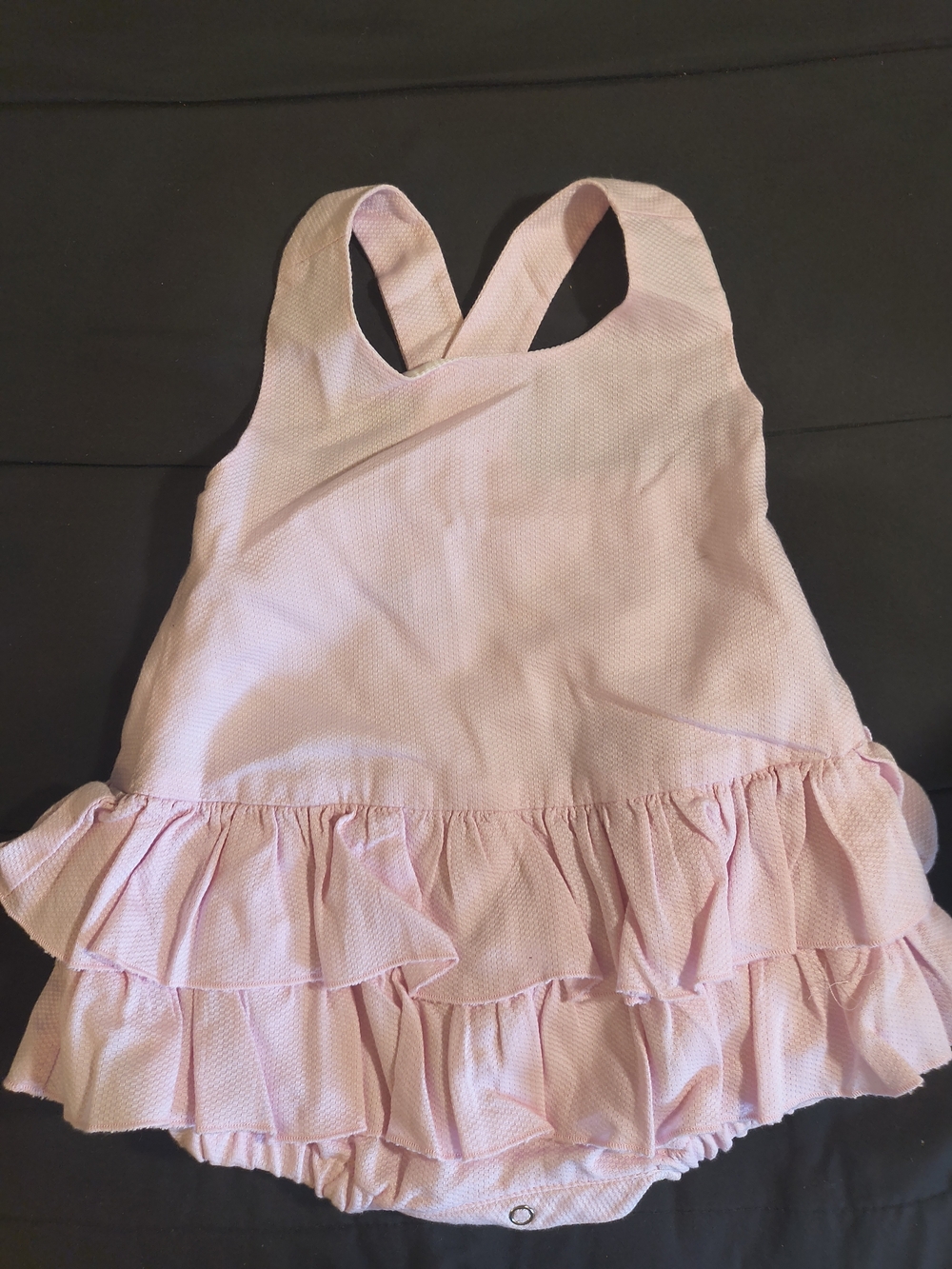 Pink Ruffle Baby Romper - Picture 1 of 6